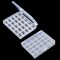 Bobbin Box Organizer – Transparent Plastic Case with 25 Slots for Empty Bobbins and Spools, Sewing Craft Storage Box for Sewing Machine Accessories.